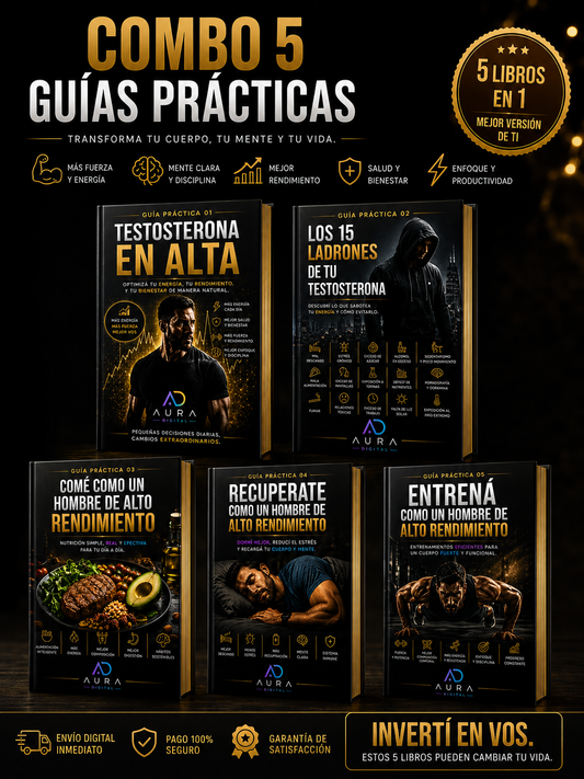 Colección Alto Rendimiento Masculino | Combo 5 Guías Prácticas.